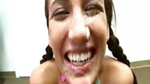 Sexy Teen Amia Moretti gets a Facial Feast