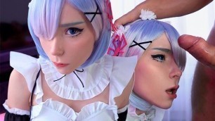 Kawaii Maid Gives Deepthroat BJ to Boss With Oral Cumshot
