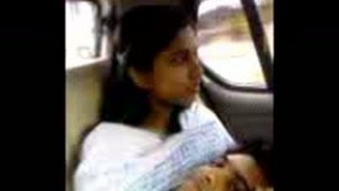 Indian boy and girls in car