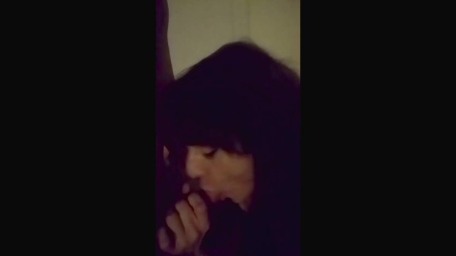 Tranny sucking and gets creampie