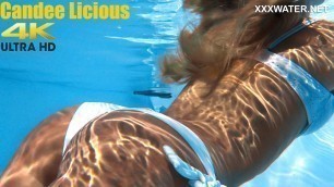 Candee Licious is a beautiful Hungarian swimming naked
