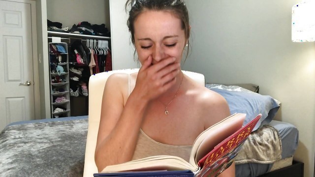 Hysterically Reading Harry Potter While Sitting On A Vibrator!